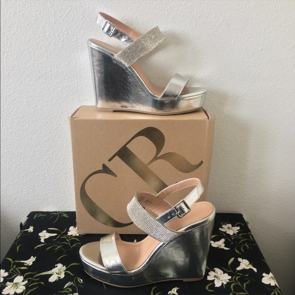 Mariah Silver Heels